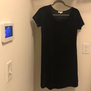 Velvet Short Sleeve Dress